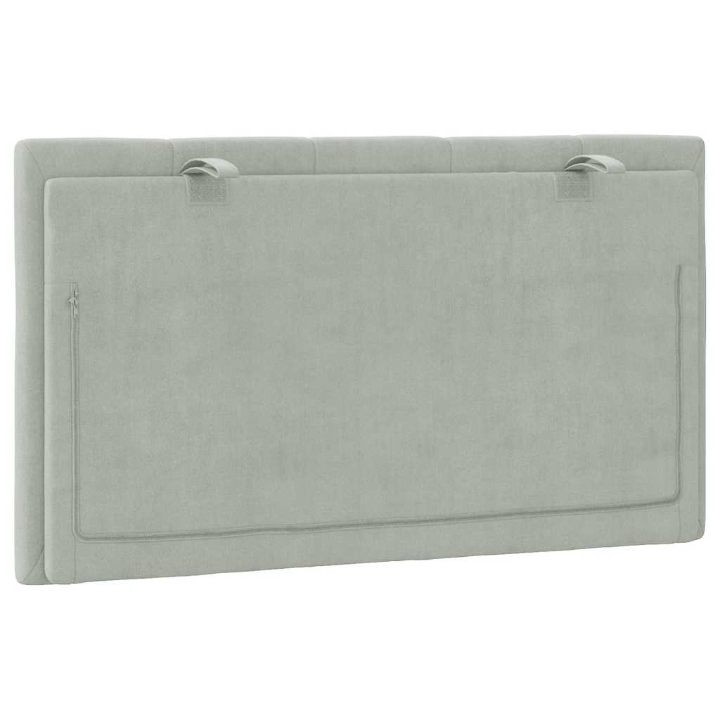 gavlpude Hanko 90 cm velour lysegrå