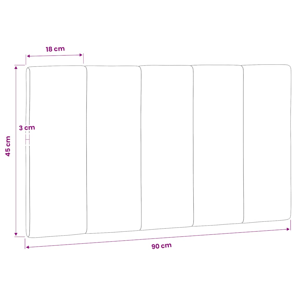 gavlpude Hanko 90 cm velour lysegrå