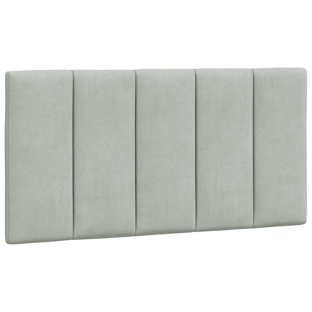 gavlpude Hanko 100 cm velour lysegrå