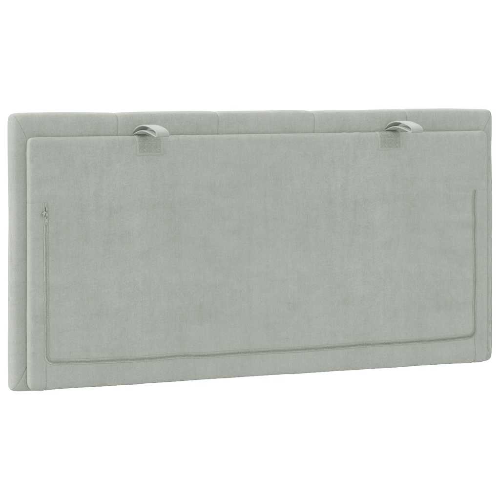 gavlpude Hanko 100 cm velour lysegrå