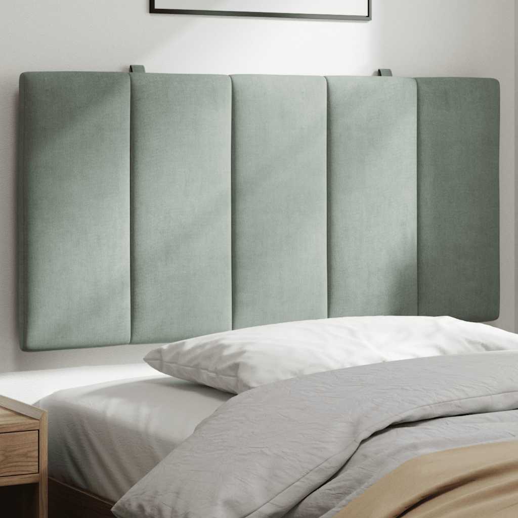 gavlpude Hanko 100 cm velour lysegrå