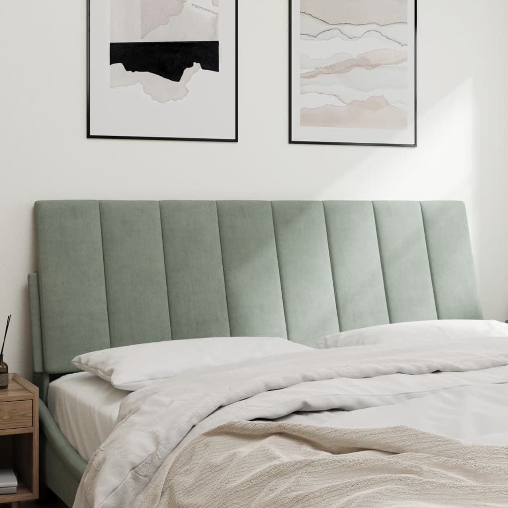 gavlpude Hanko 120 cm velour lysegrå