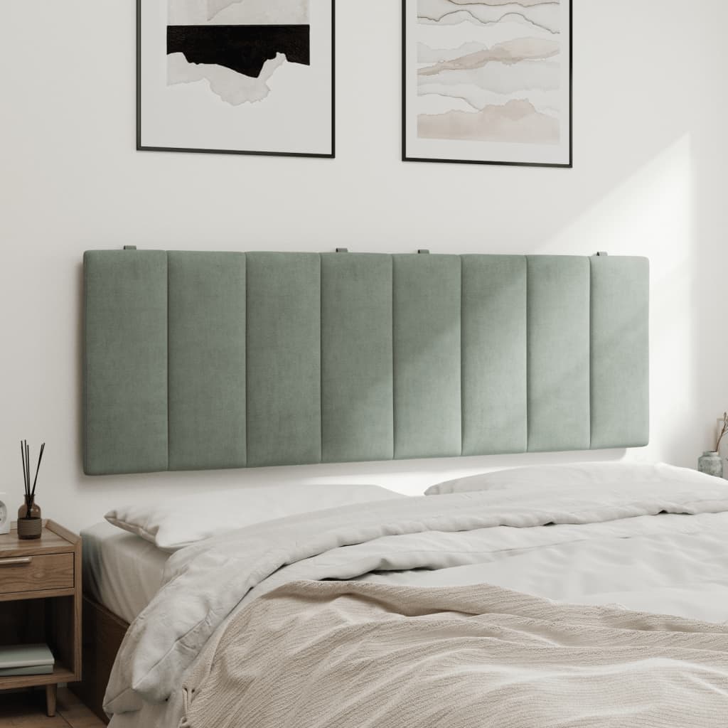 gavlpude Hanko 120 cm velour lysegrå