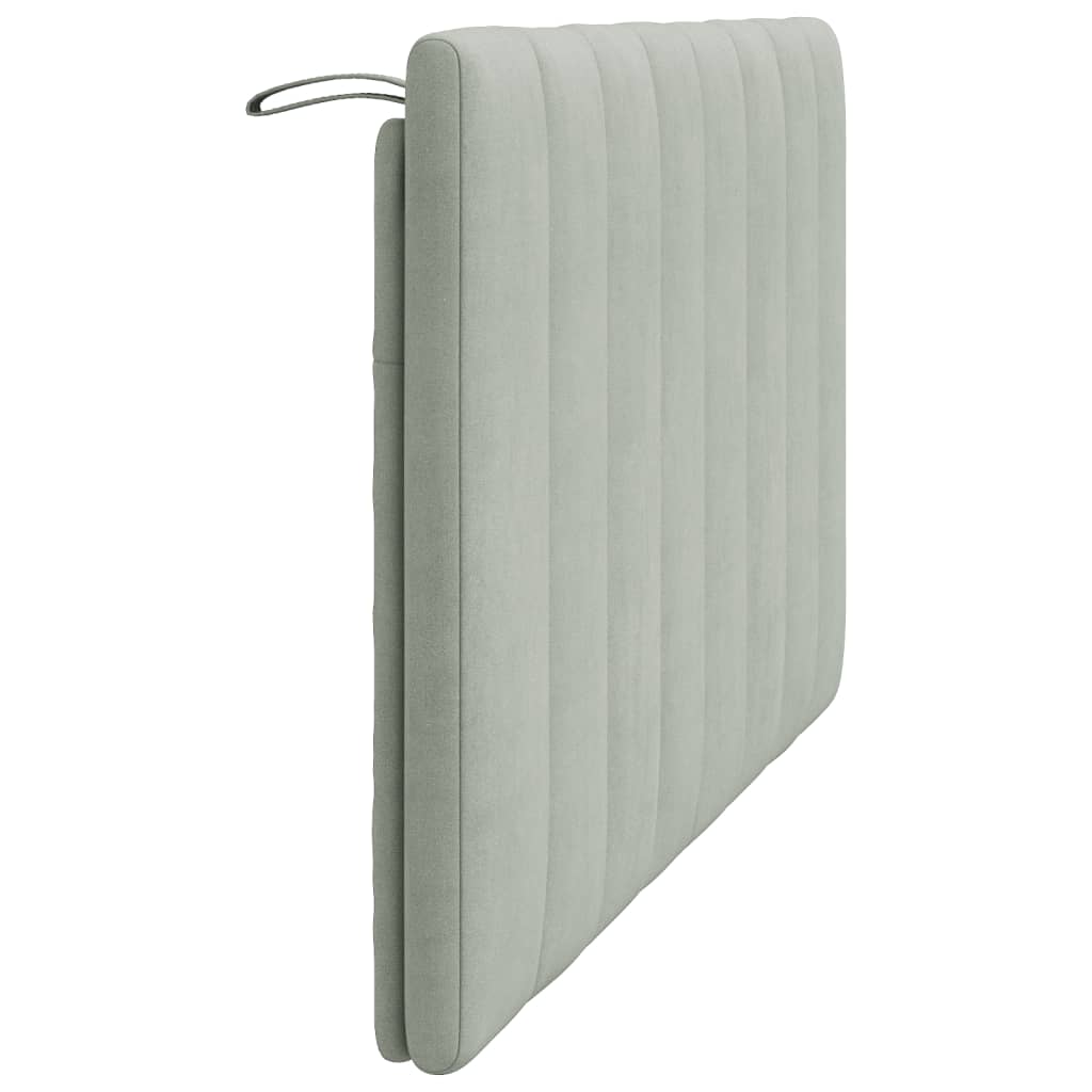 gavlpude Hanko 120 cm velour lysegrå