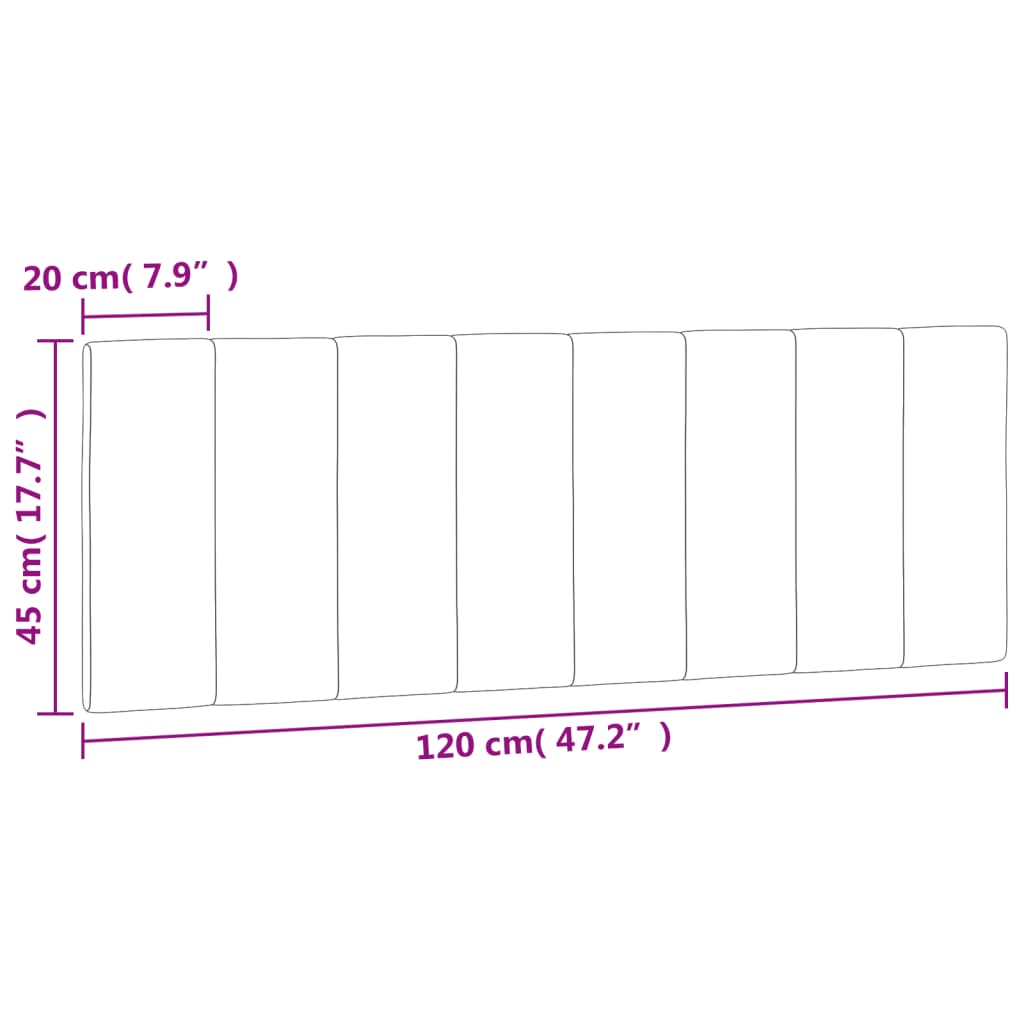 gavlpude Hanko 120 cm velour lysegrå