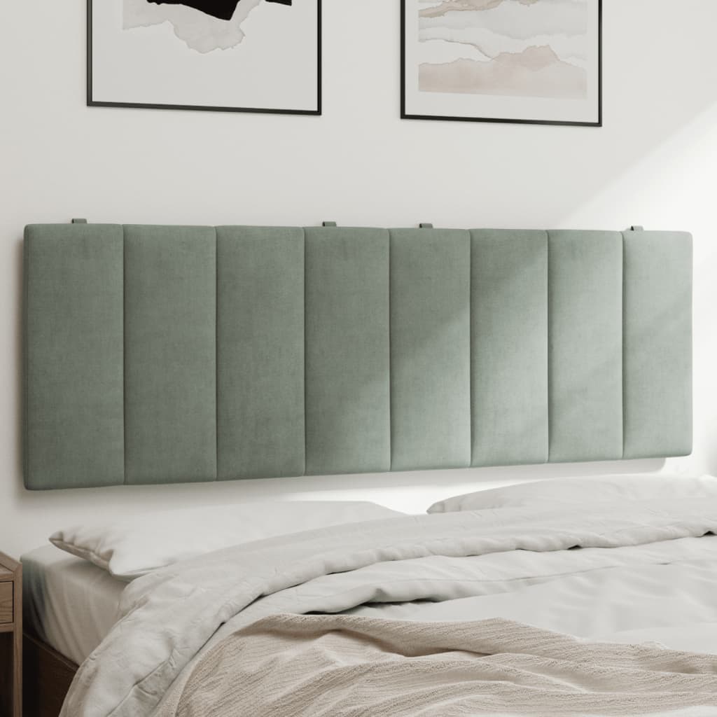 gavlpude Hanko 120 cm velour lysegrå