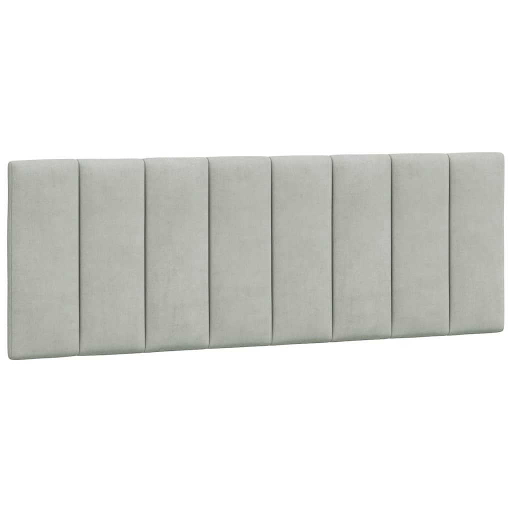 gavlpude Hanko 140 cm velour lysegrå
