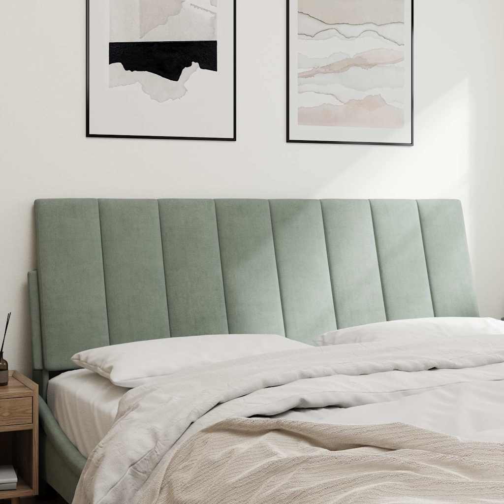 gavlpude Hanko 140 cm velour lysegrå