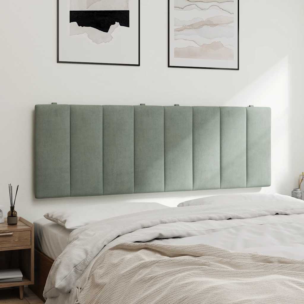 gavlpude Hanko 140 cm velour lysegrå