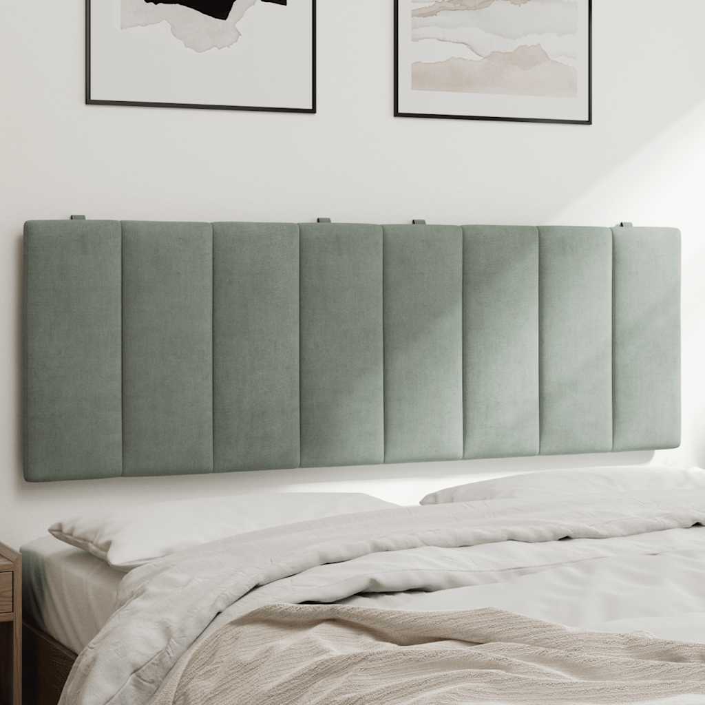 gavlpude Hanko 140 cm velour lysegrå