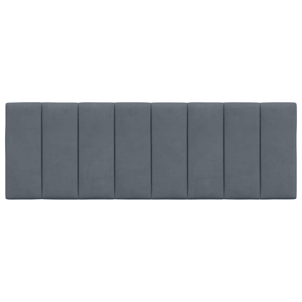 gavlpude Hanko 140 cm velour mørkegrå