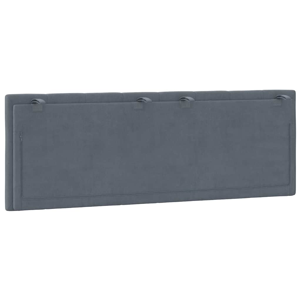 gavlpude Hanko 140 cm velour mørkegrå