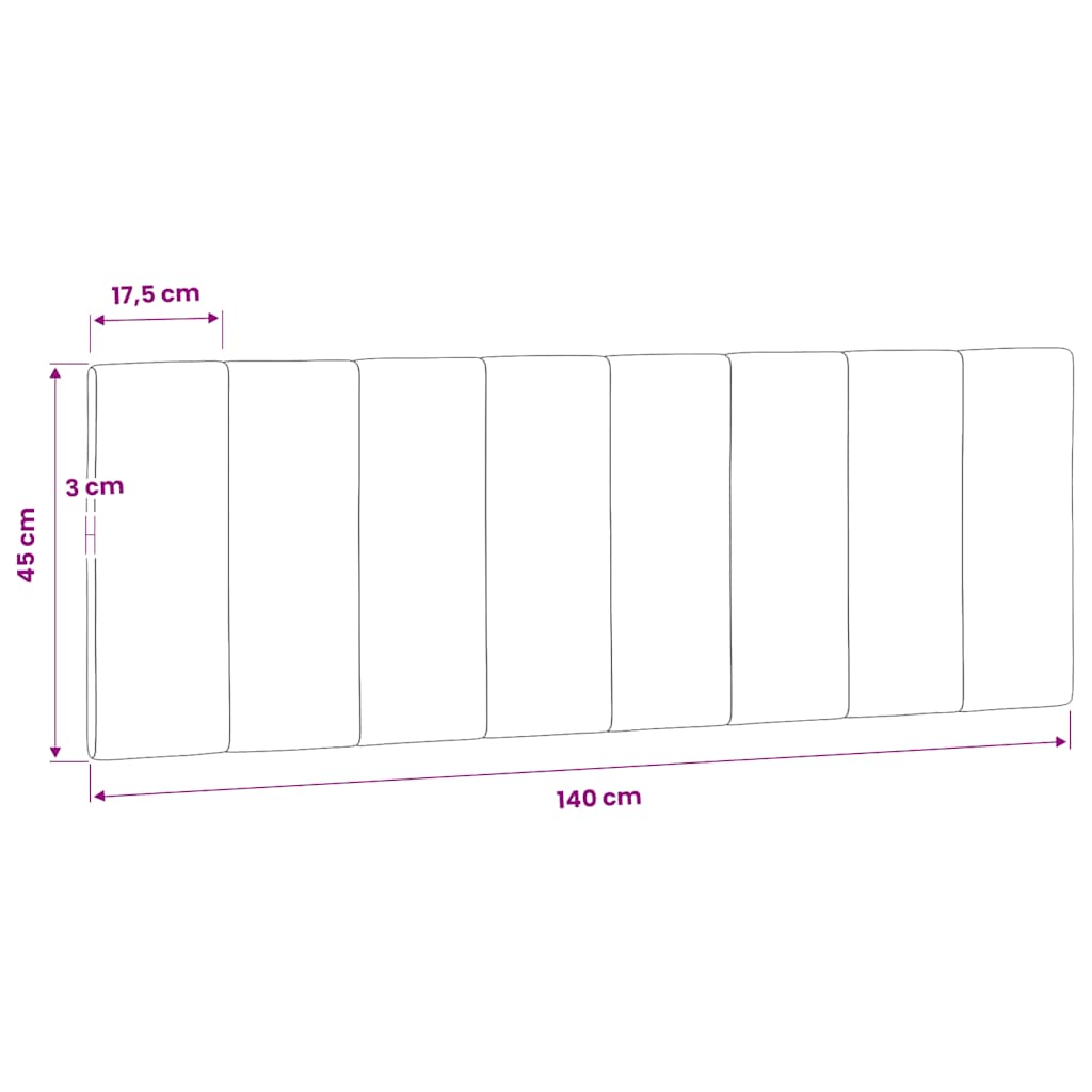 gavlpude Hanko 140 cm velour sort