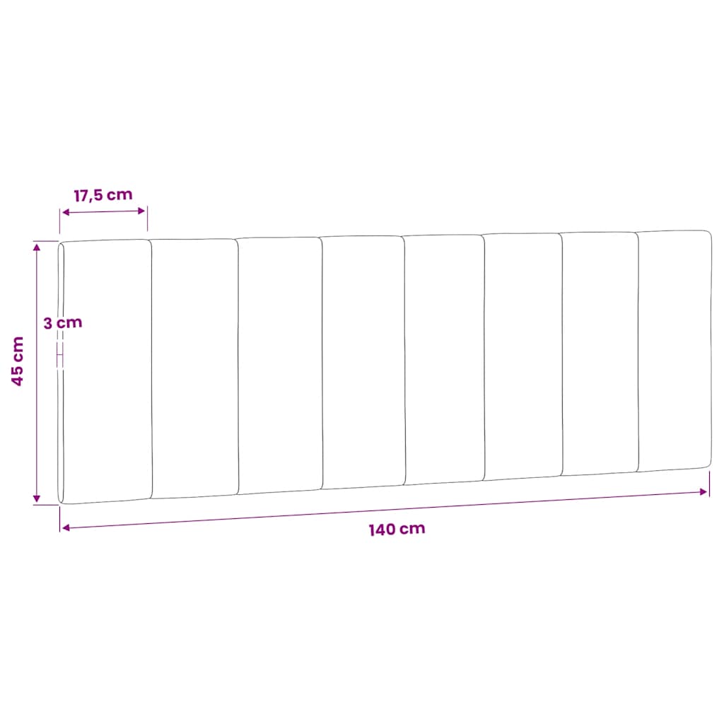 gavlpude Hanko 140 cm velour blå