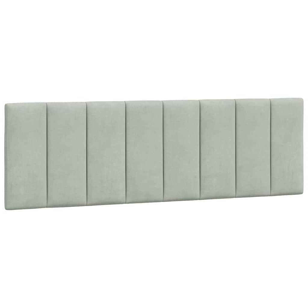 gavlpude Hanko 160 cm velour lysegrå
