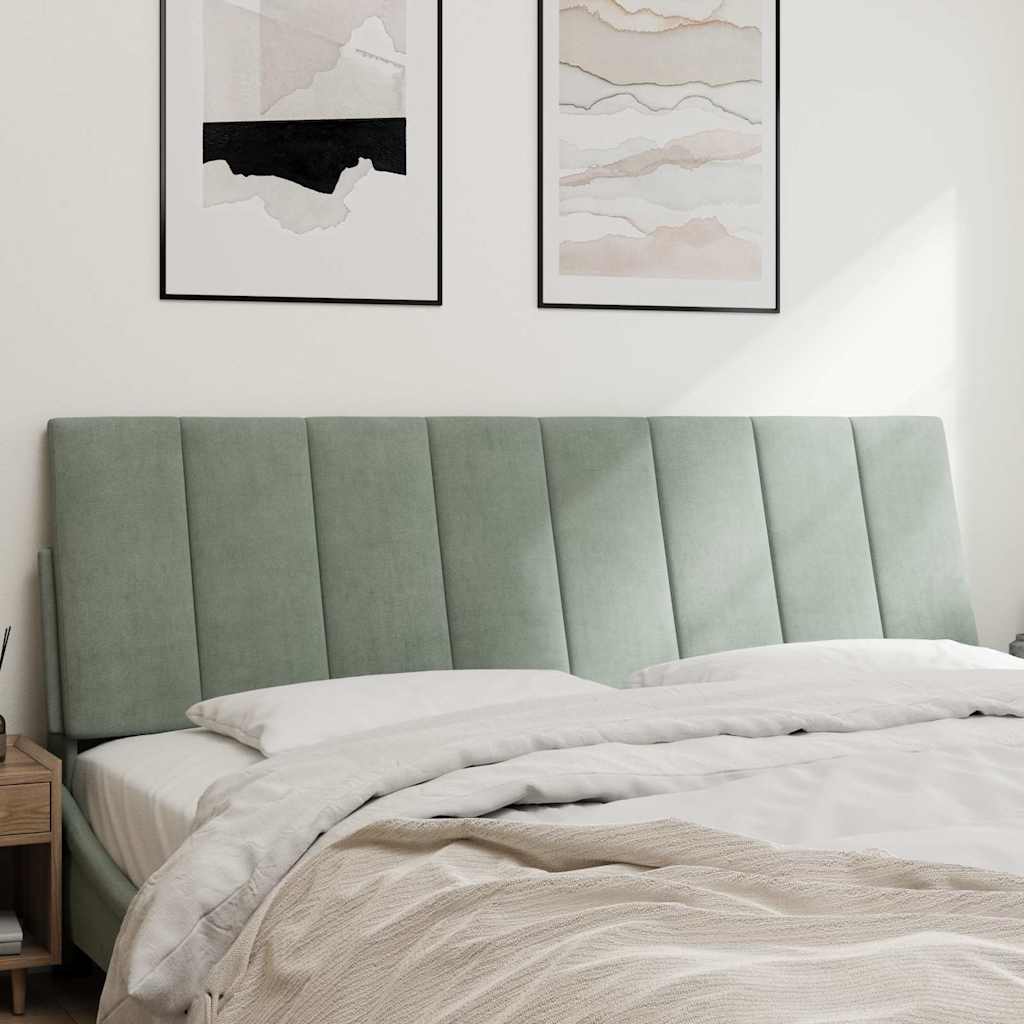 gavlpude Hanko 160 cm velour lysegrå