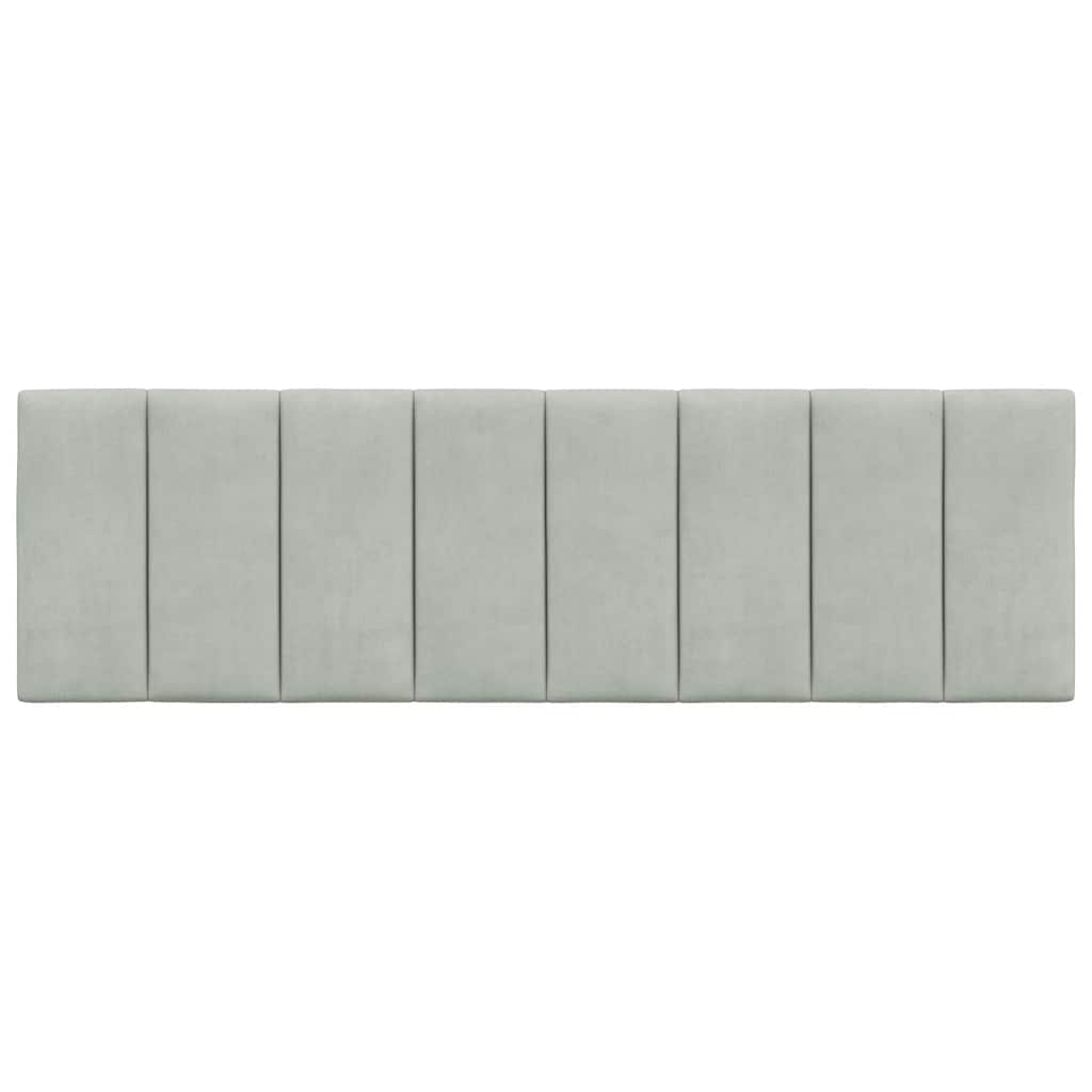 gavlpude Hanko 160 cm velour lysegrå