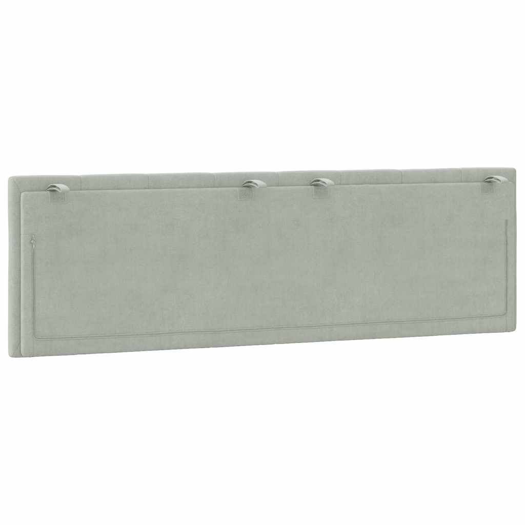 gavlpude Hanko 160 cm velour lysegrå