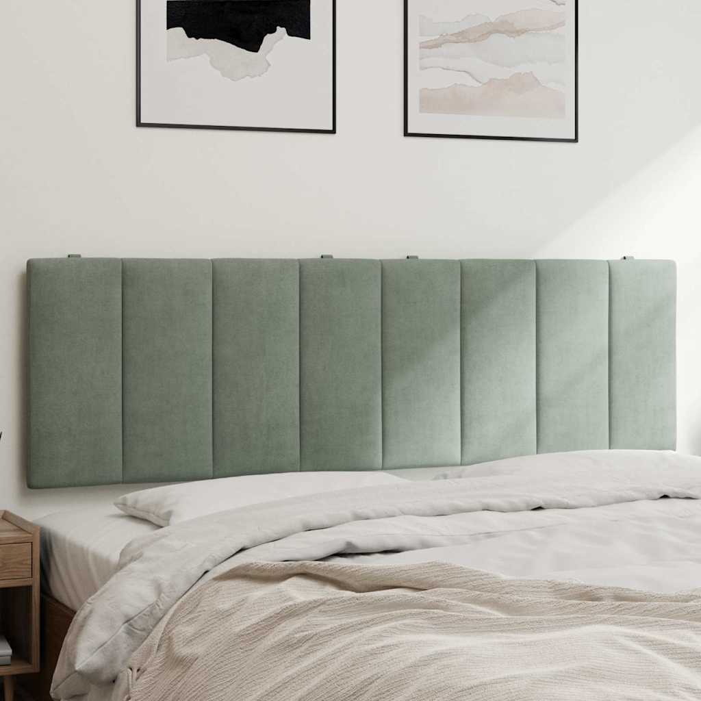gavlpude Hanko 160 cm velour lysegrå