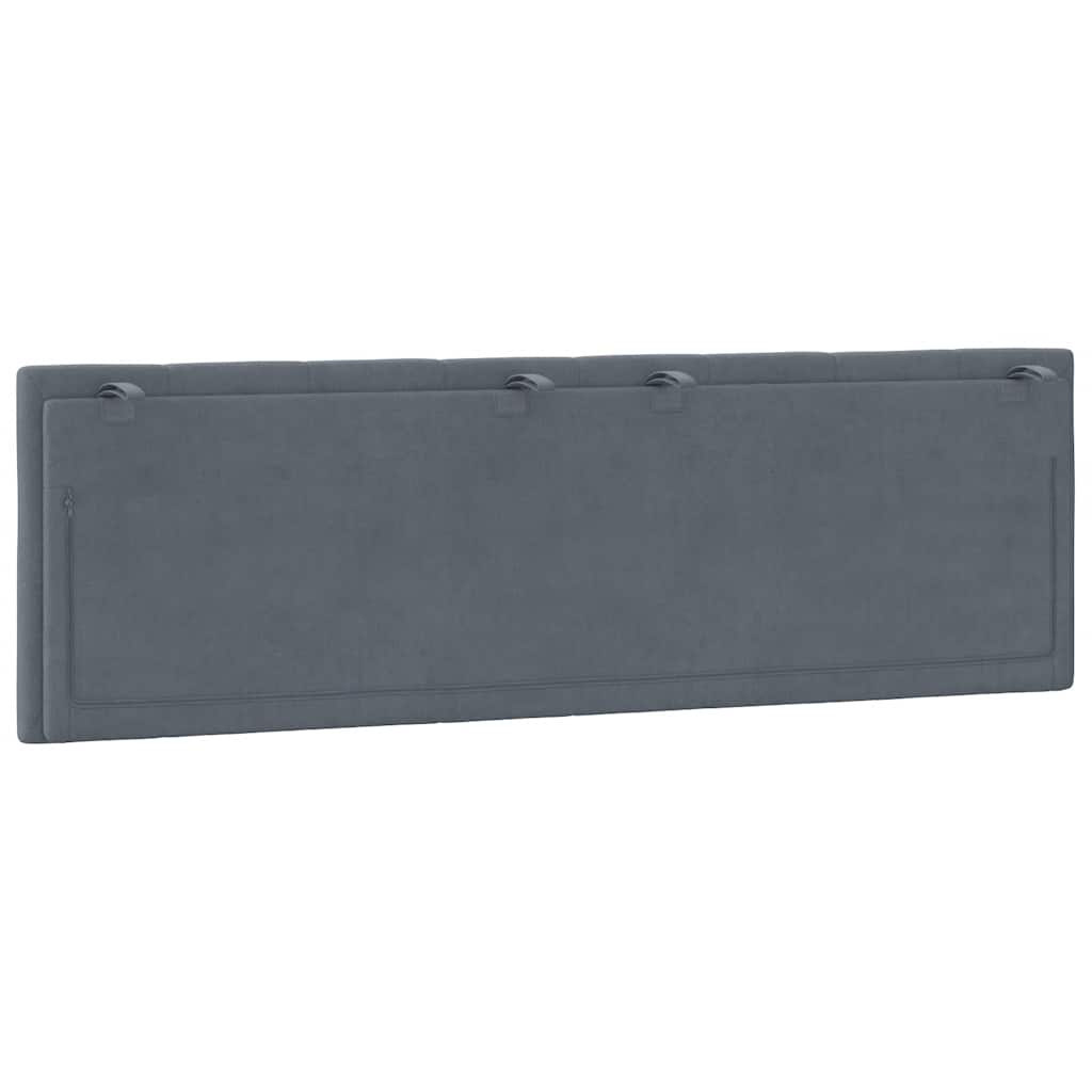 gavlpude Hanko 160 cm velour mørkegrå