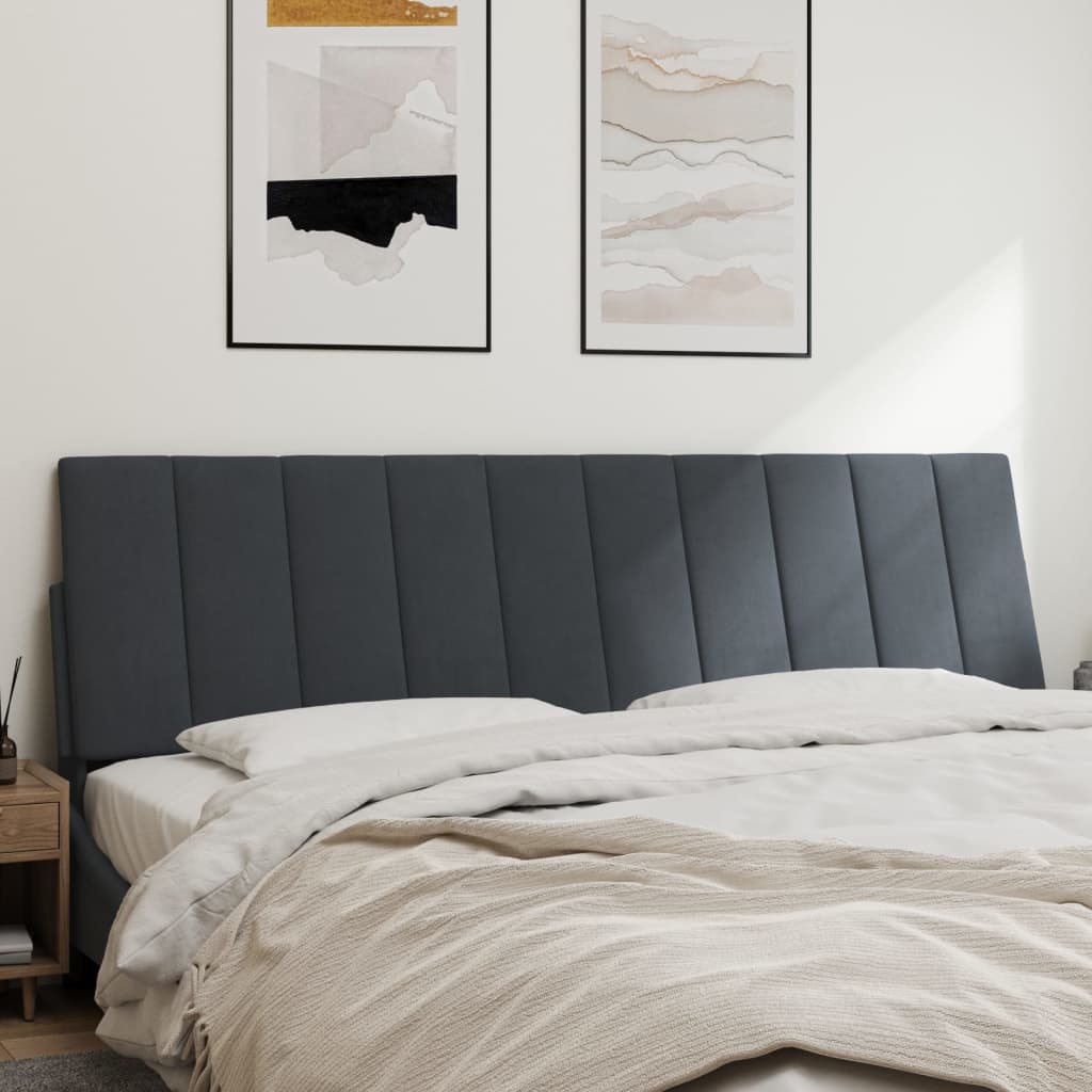 gavlpude Hanko 180 cm velour mørkegrå