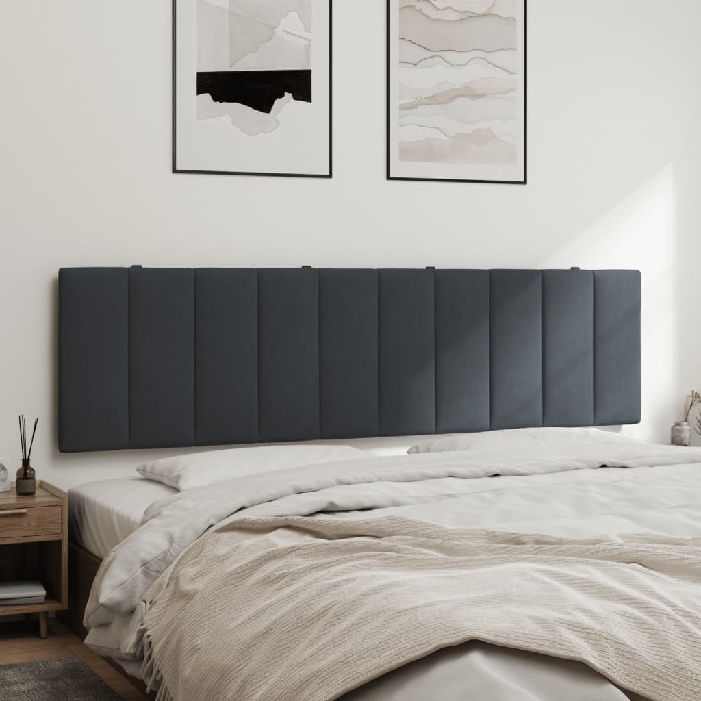 gavlpude Hanko 180 cm velour mørkegrå