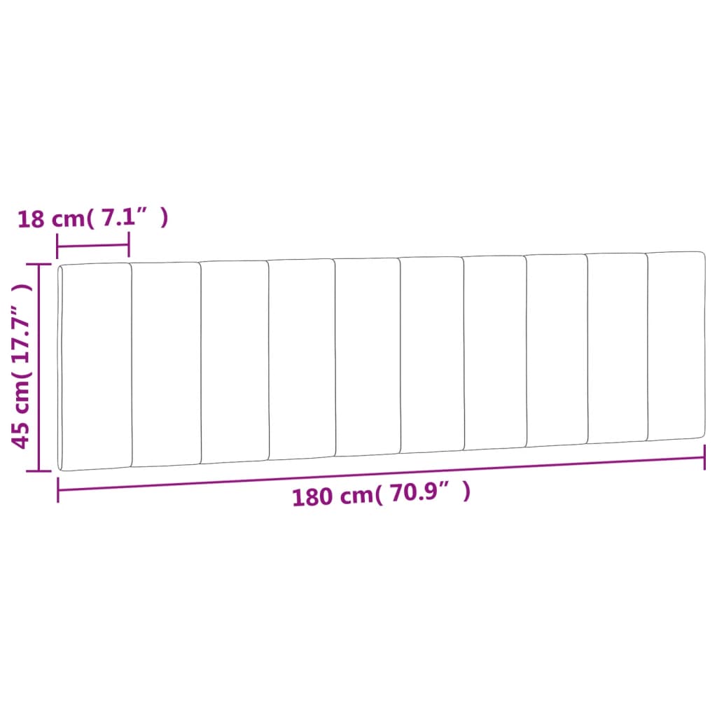 gavlpude Hanko 180 cm velour mørkegrå