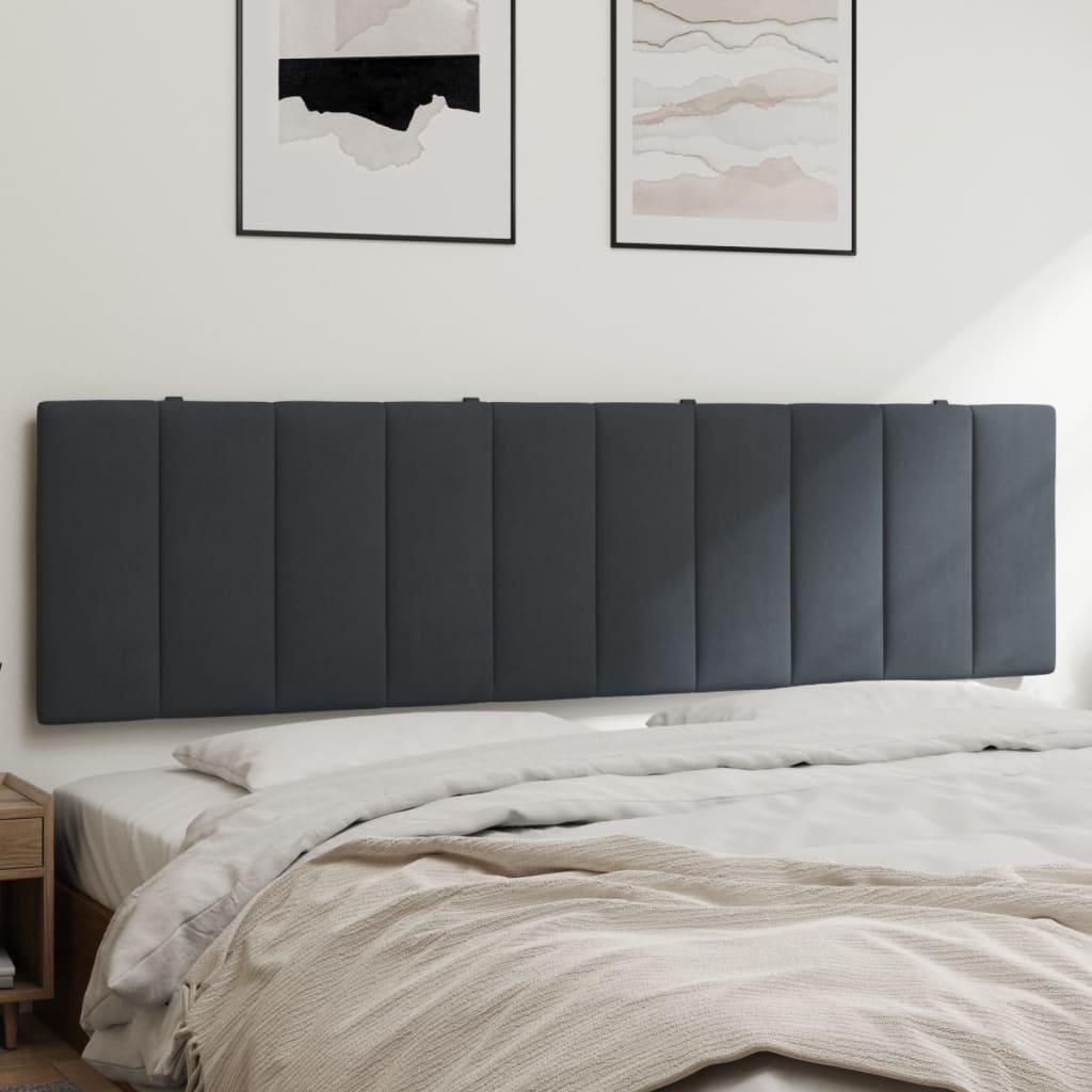 gavlpude Hanko 180 cm velour mørkegrå