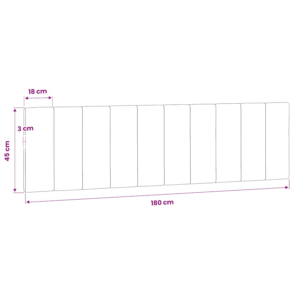 gavlpude Hanko 180 cm velour blå