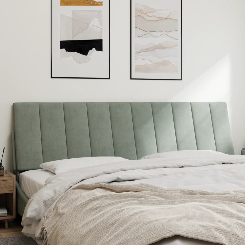gavlpude Hanko 183 cm velour lysegrå