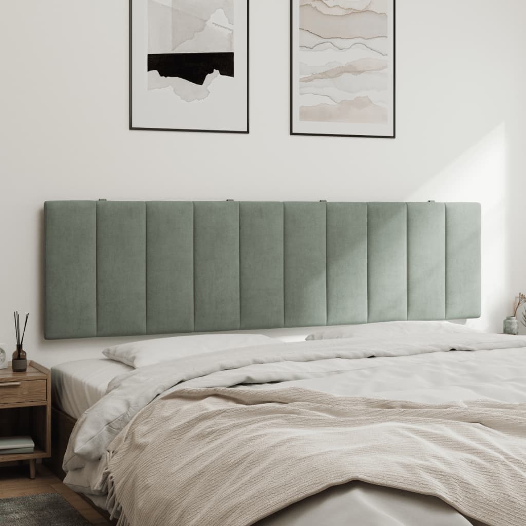 gavlpude Hanko 183 cm velour lysegrå