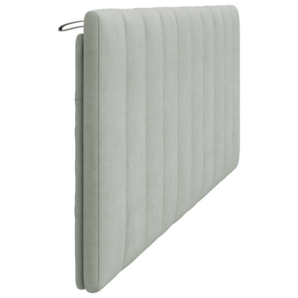 gavlpude Hanko 200 cm velour lysegrå
