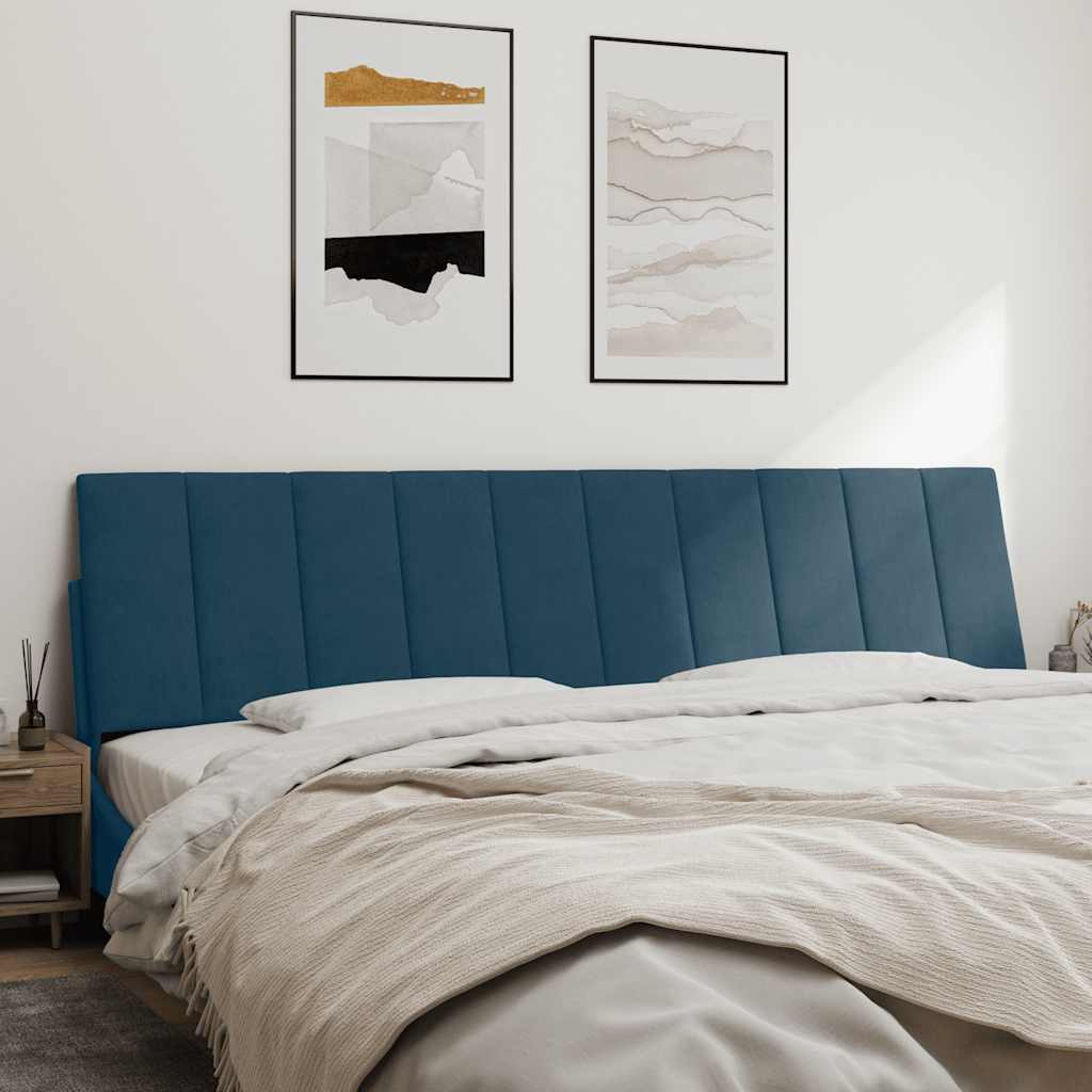 gavlpude Hanko 200 cm velour blå