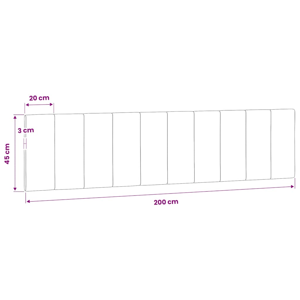 gavlpude Hanko 200 cm velour blå