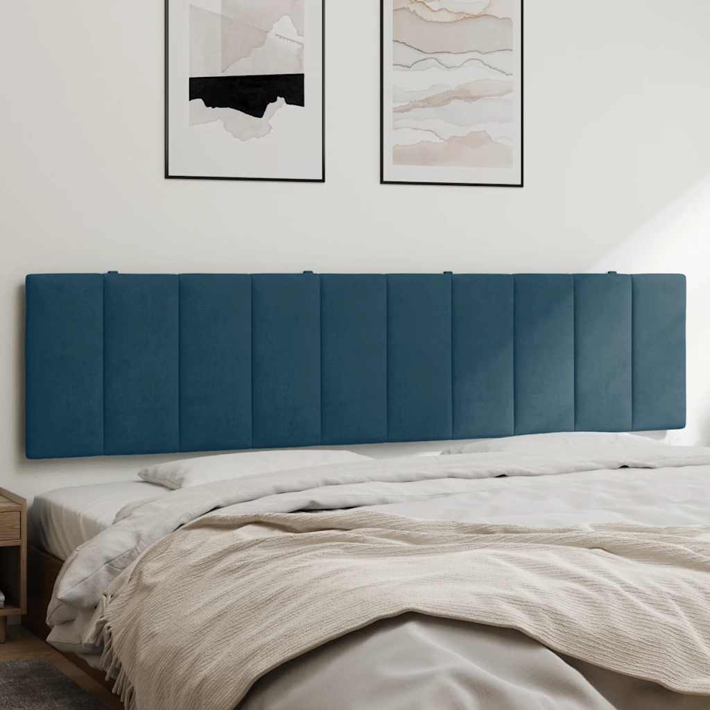gavlpude Hanko 200 cm velour blå