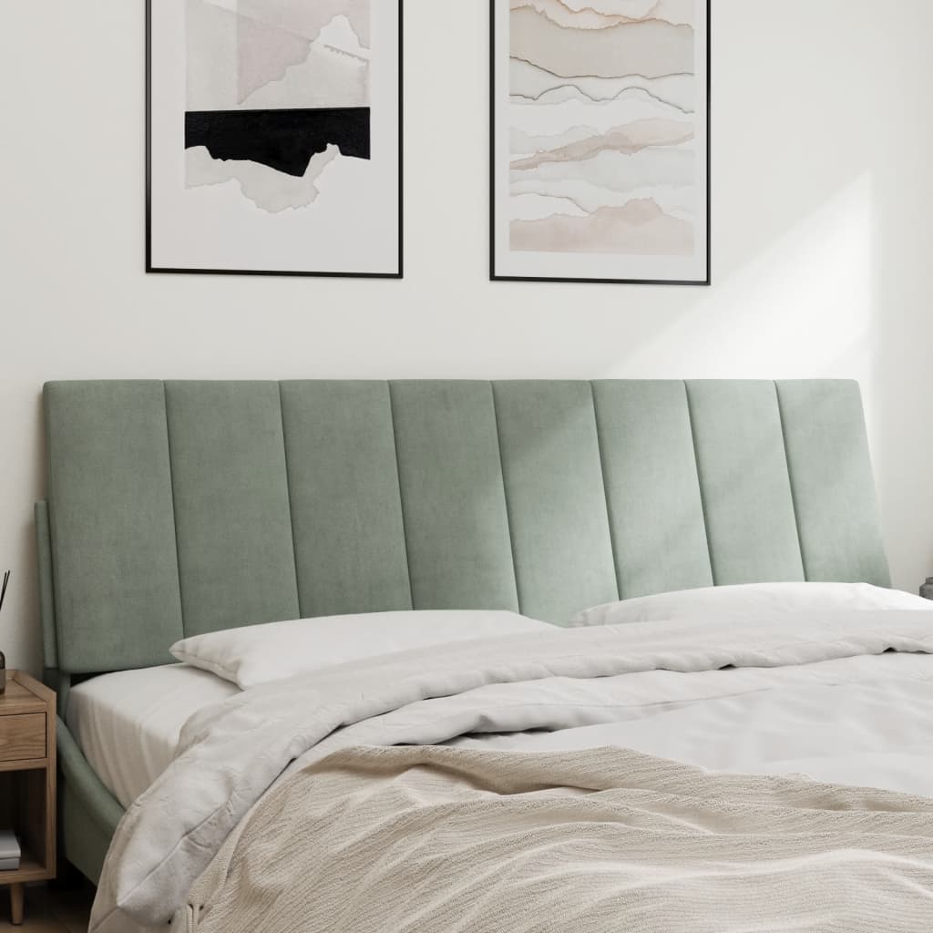 gavlpude Hanko 152 cm velour lysegrå