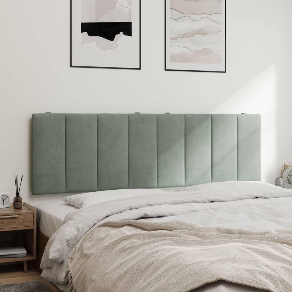 gavlpude Hanko 152 cm velour lysegrå