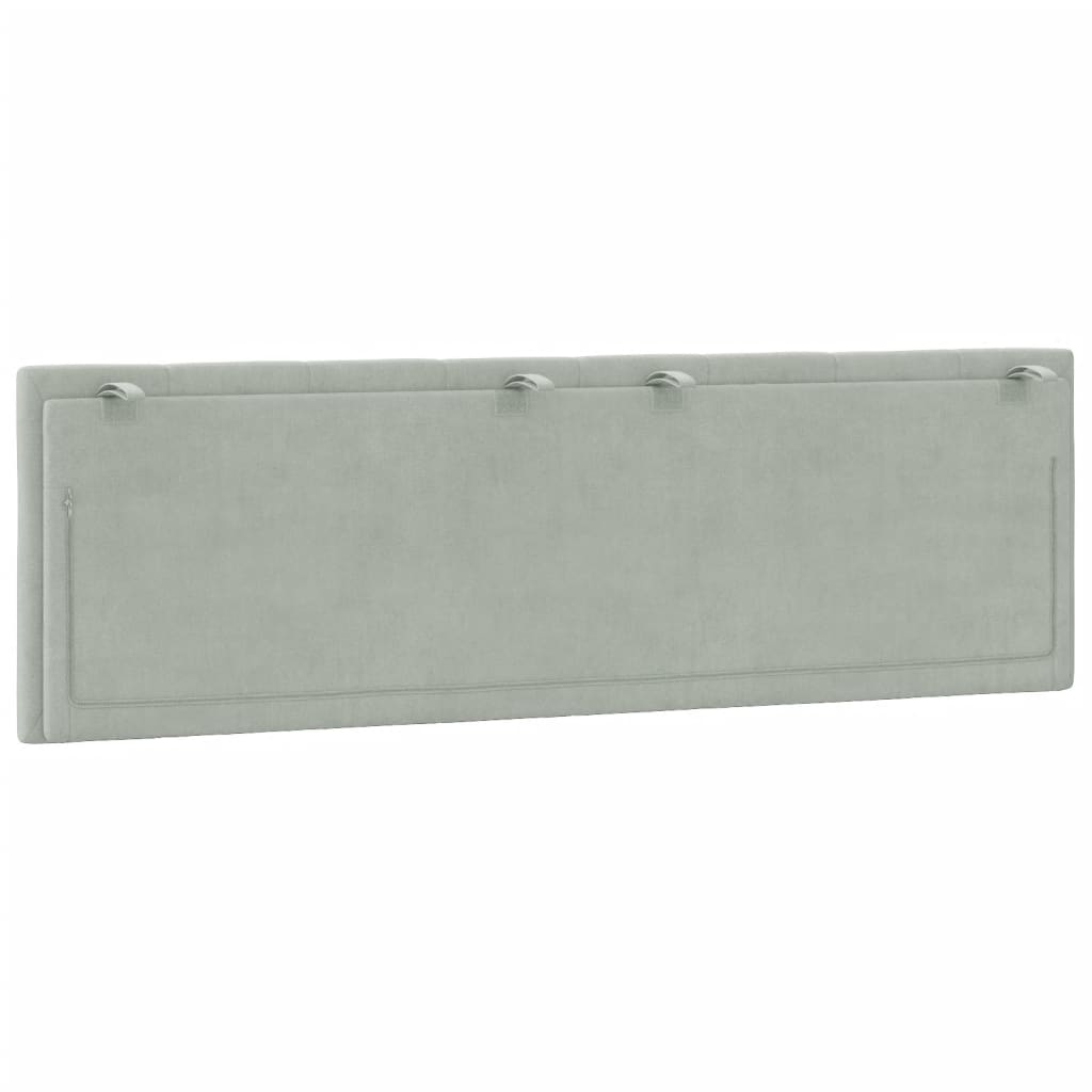 gavlpude Hanko 152 cm velour lysegrå