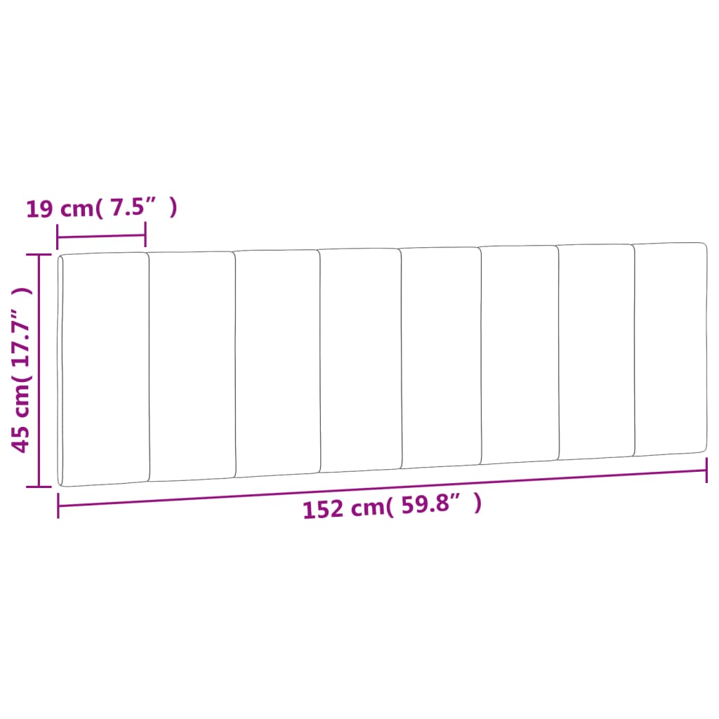 gavlpude Hanko 152 cm velour lysegrå