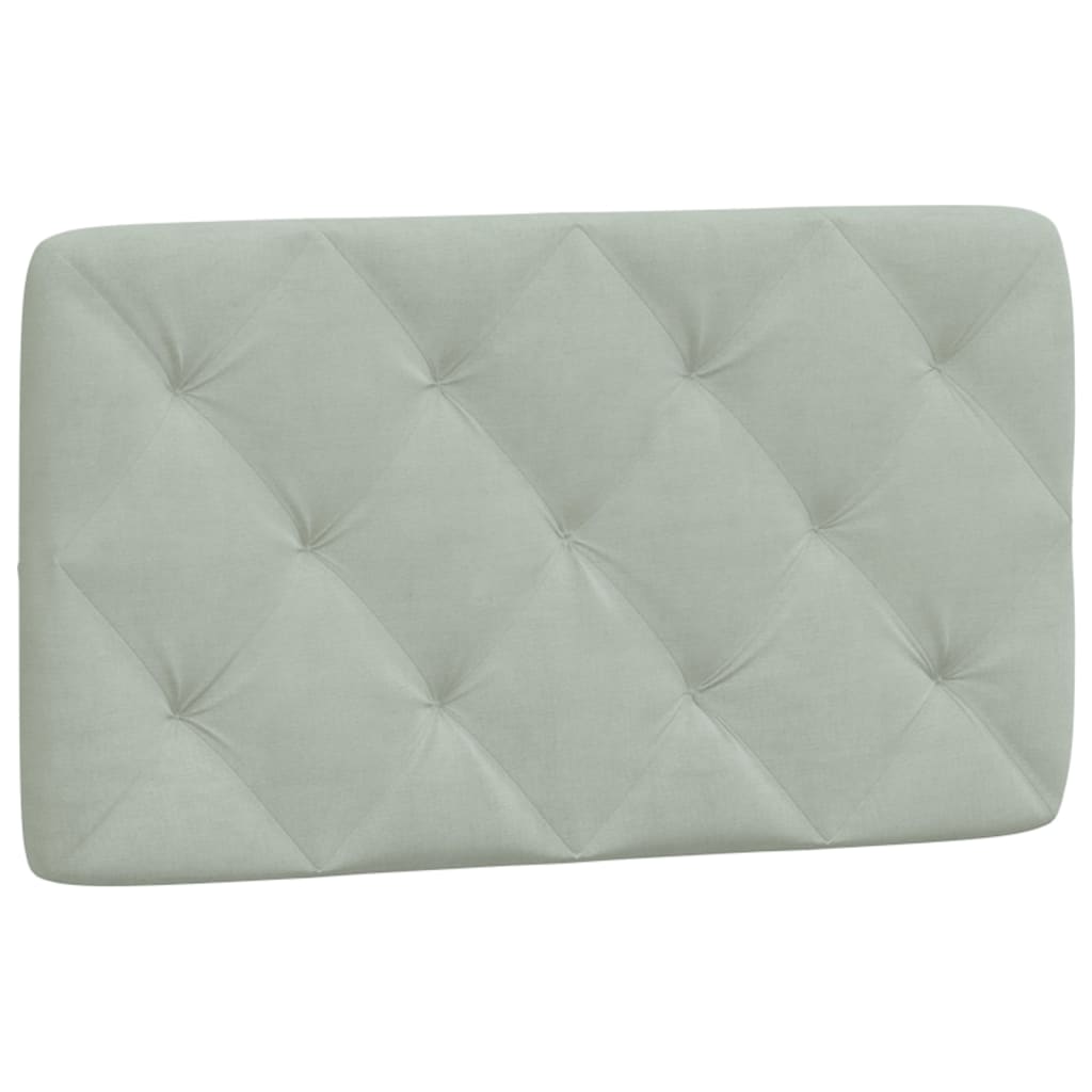 gavlpude 80 cm velour lysegrå