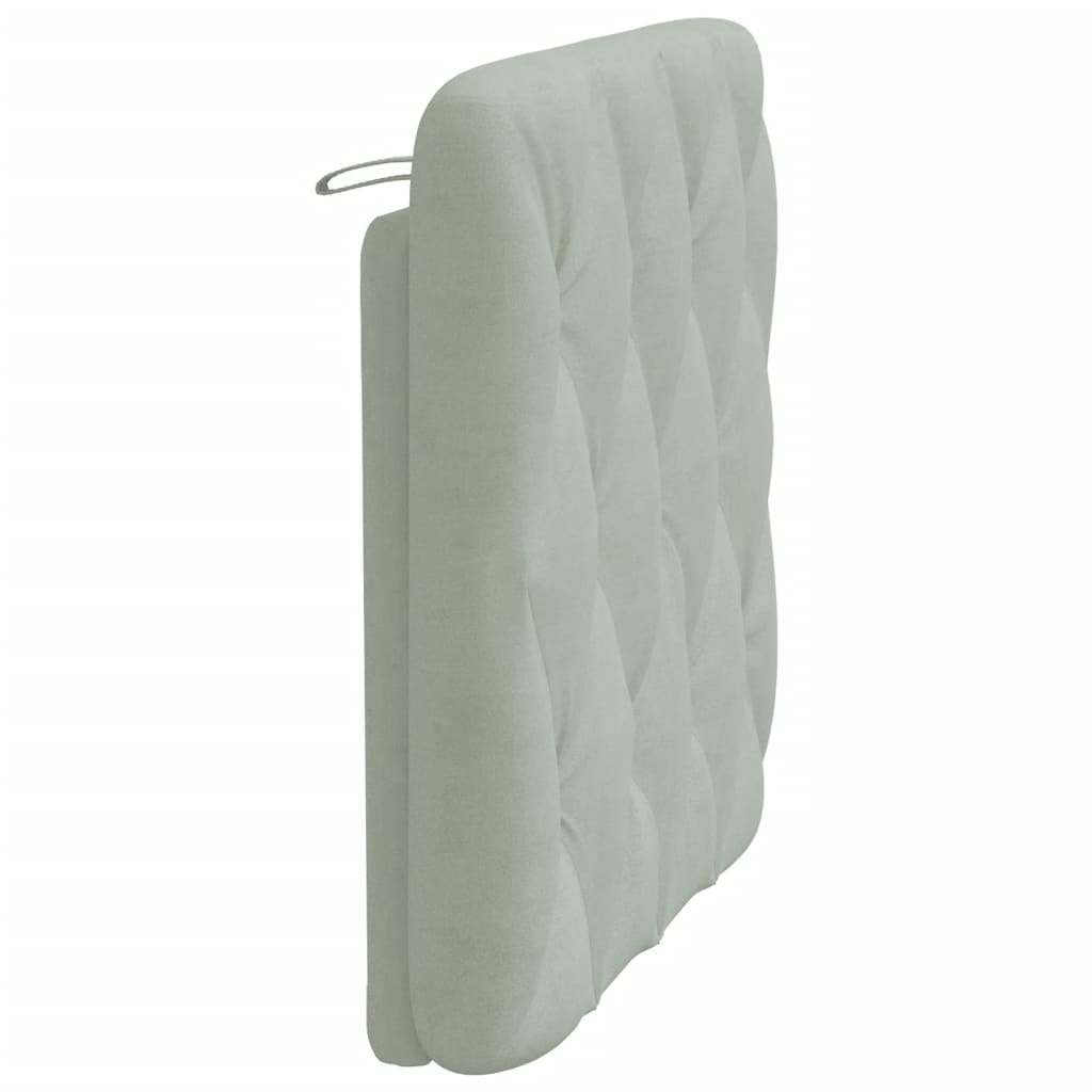 gavlpude 80 cm velour lysegrå