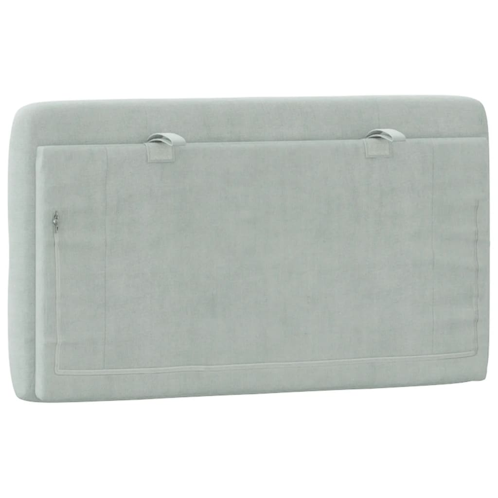 gavlpude 80 cm velour lysegrå