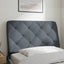 gavlpude 80 cm velour mørkegrå