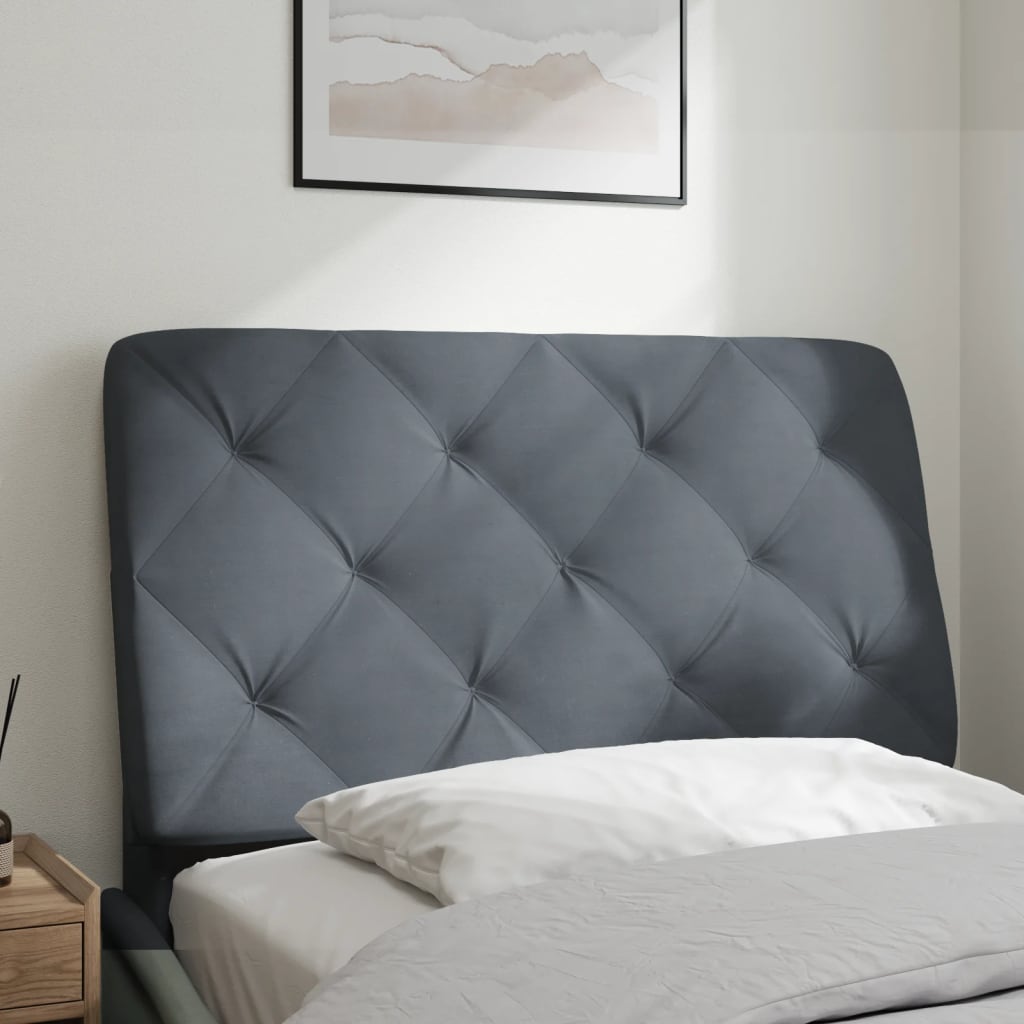 gavlpude 80 cm velour mørkegrå