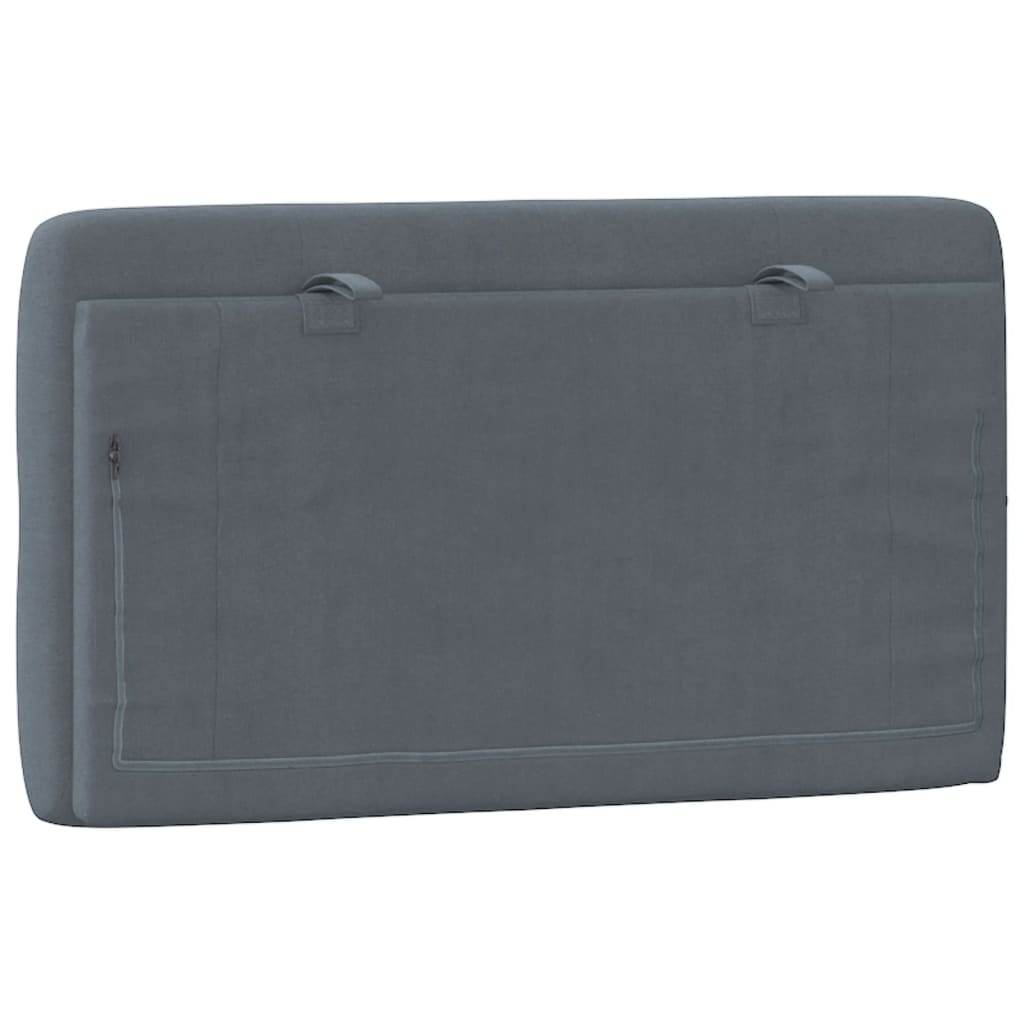 gavlpude 80 cm velour mørkegrå