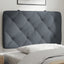 gavlpude 80 cm velour mørkegrå