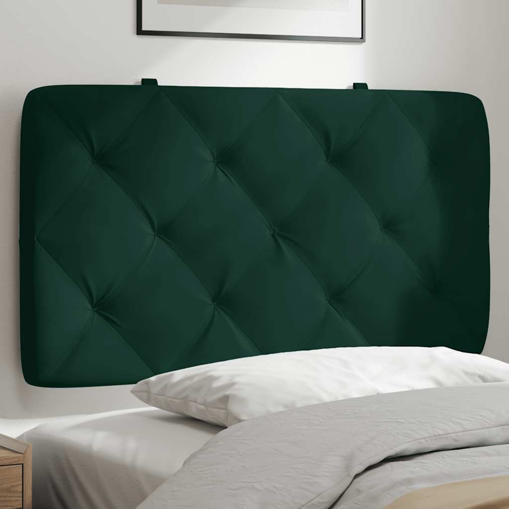 gavlpude 80 cm velour mørkegrøn