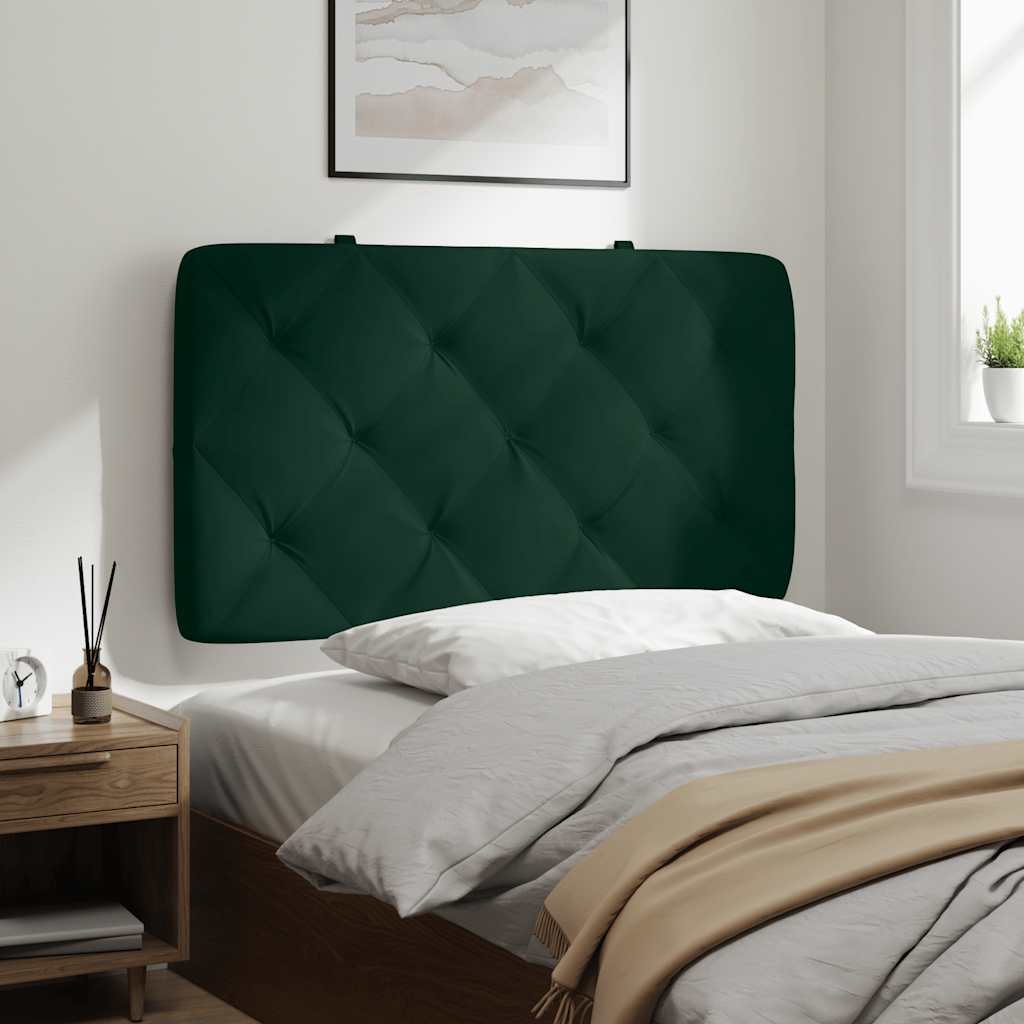 gavlpude 80 cm velour mørkegrøn