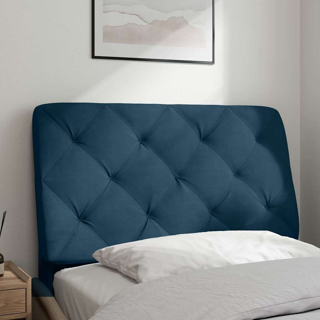 gavlpude 80 cm velour blå