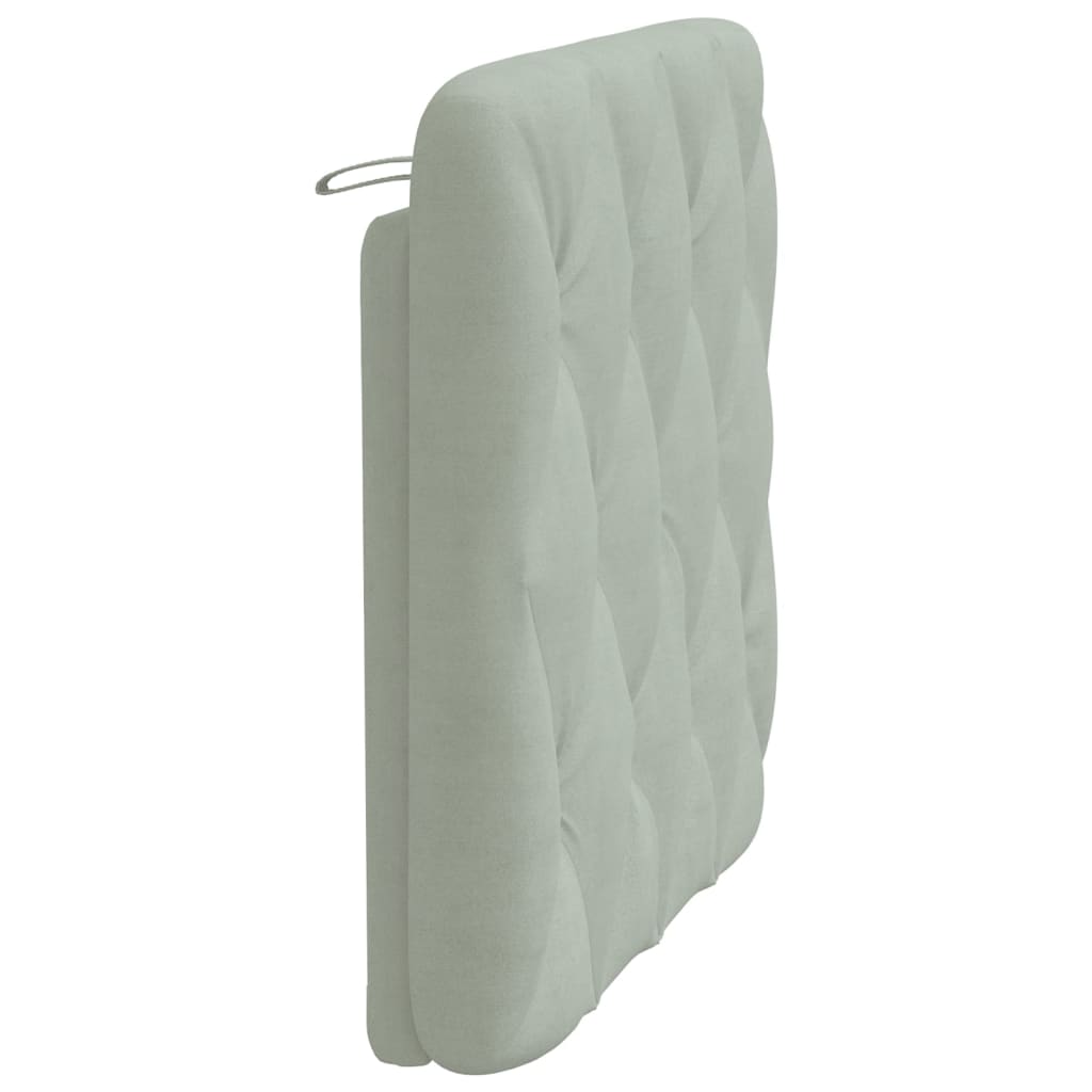 gavlpude 90 cm velour lysegrå